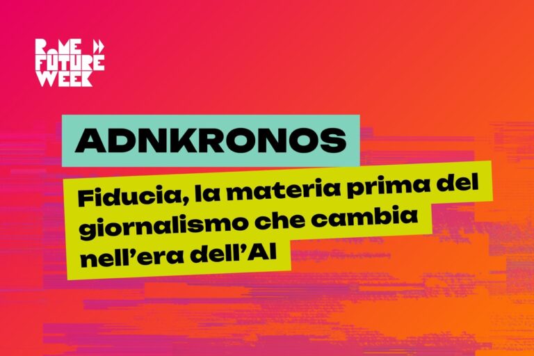 Adnkronos informazione AI - Rome Future Week